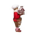 thumbnail image 2 of Kurt Adler Fabriché™ Chef Santa Decorating Gingerbread House Standing Christmas Figurine, 10.5", 2 of 6