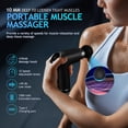 thumbnail image 3 of HONMEET Masajeador muscular de percusión, masajeador eléctrico portátil, masajeador deportivo para oficina, hogar y atletas., 3 of 6