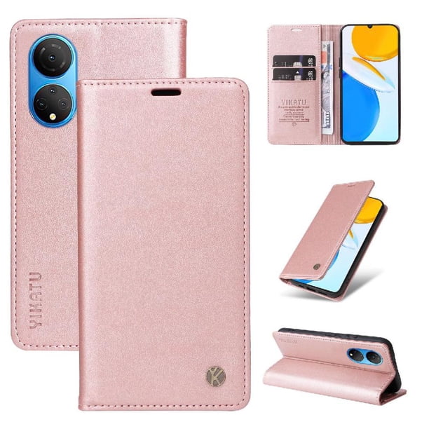 Funda para Honor X7 Estuche de Cuero PU Tipo Cartera con Ranuras para Tarjetas y Cierre Magnético