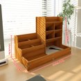 thumbnail image 1 of Stylish Wooden Pen Holder - Perfect for Office Desk, Bedroom Decor, and Student Storage, 1 of 4