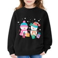 thumbnail image 4 of XQYLOS Baby Girls Sweatshirt Long Sleeve Crewneck Pullover Top Soft Cotton Winter Clothes for Toddler 3-14T Fall Season, 4 of 6