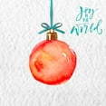 thumbnail image 2 of Elizabeth, Sara 26x26 White Modern Wood Framed Museum Art Print Titled - Joy to the World Ornament, 2 of 4