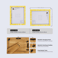 thumbnail image 2 of Handicrafts Home 8x10 Classic Bone Inlay Picture Frames Picture Frames, Yellow, 2 of 7