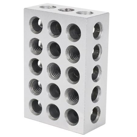 

2Pcs 25x50x75mm Hardened Steel Blocks 23 Holes Parallel Clamping Block Lathe 0.005mm for Machine Tool