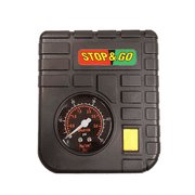Stop & Go RCP Compact Mini-Air Compressor / Inflator with 12V Car Adapter & Built in LED Light for Motorcycle, Scooter, ATV, UTV, Golf Cart, Lawn Mower