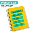 thumbnail image 3 of NineLeaf 6 Pack Compatible for Brother P-touch TZe-751 TZe751 TZ-751 TZ751 24mm 1 Inch Black on Green Laminated Label Tape 0.94" x 26.2 ft, 3 of 7
