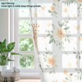 thumbnail image 4 of Yayeee Window Curtains Set of 2 for Living Room Light Filtering 63"x52", Flower Giraff Pattern, 4 of 7