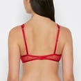 thumbnail image 3 of Mesh Demi Bra in Crimson, 3 of 5