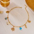 thumbnail image 5 of NICKSUN Gold Ocean Charm Choker Necklace, Dainty Paperclip Chain Collarbone Jewelry with Starfish, Conch, Seashell, Octopus & Palm Tree Pendants, Trendy Elegant Coastal Vacation Accessories, 5 of 7