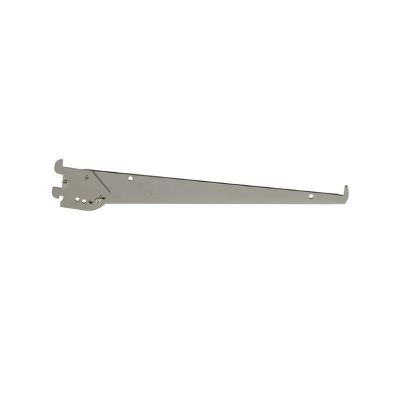 Econoco - GC12 - Adjustable 12" Tap-in Style Chrome Bracket For President Line Slotted Standards - Sold in Pack of 25