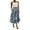 Royal Blue, variant on Yucgh Women's Bohemian Flower Midi Skirt with Pockets, Solid Color High Waisted Skirt, Casual Elastic Waist Skirt for Summer Wear,Light Blue,M