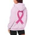 thumbnail image 5 of ZSQDM Women's Hoodies Sweatshirts V-Neck Pullover Sweater Breast Cancer Awareness Hoodies for Women Ribbon Graphic Full Zip Up Sweatshirt Oversized Fleece Jackets Clothes Polyester (Xxl), 5 of 7