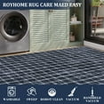 thumbnail image 3 of HOMERRY Plaid Print Non Slip Area Rug 8' x 10' for Living Room Washable Indoor Carpet, Blue, 3 of 5