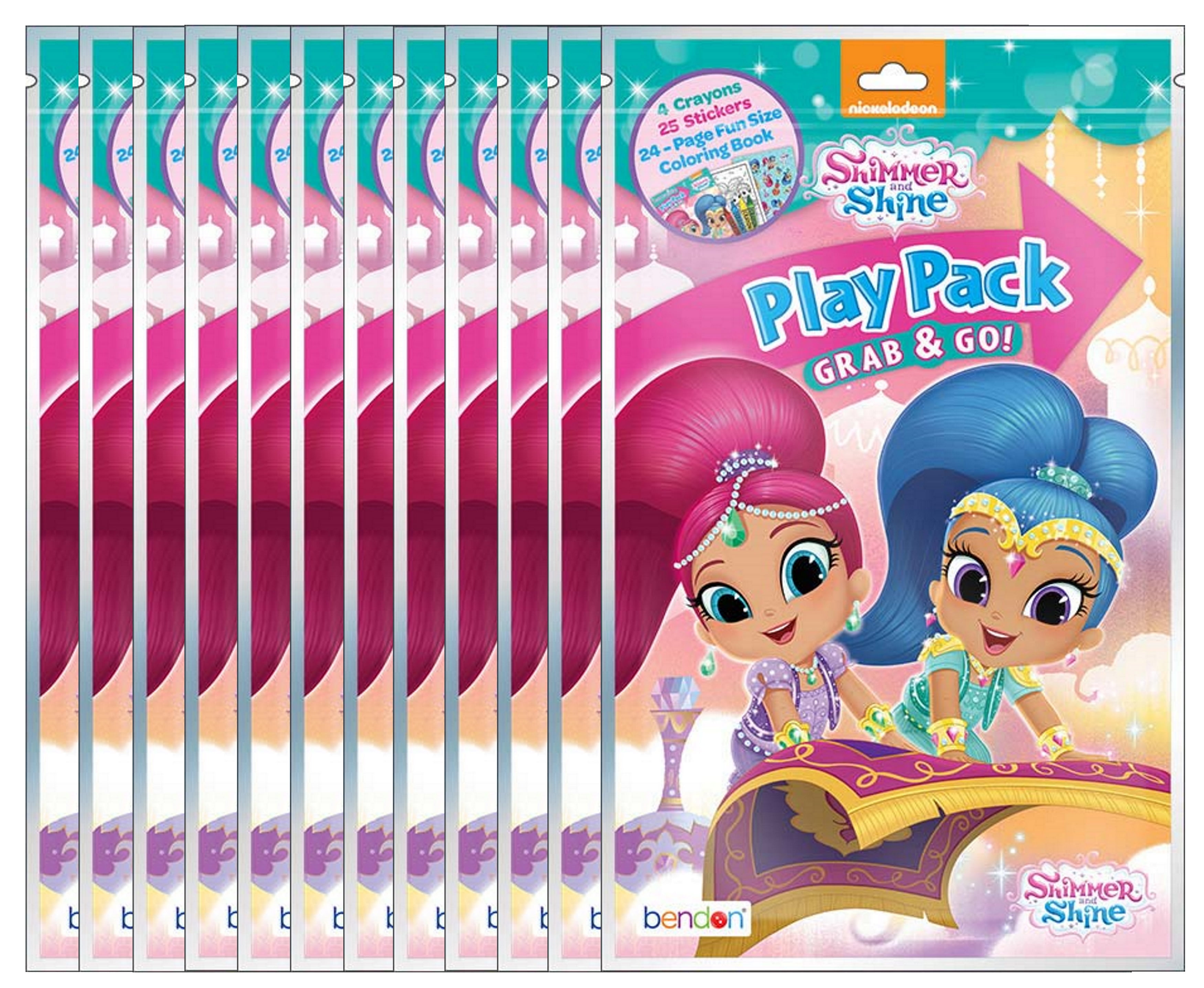 Shimmer & Shine Stickers Prizes 100 per Pack