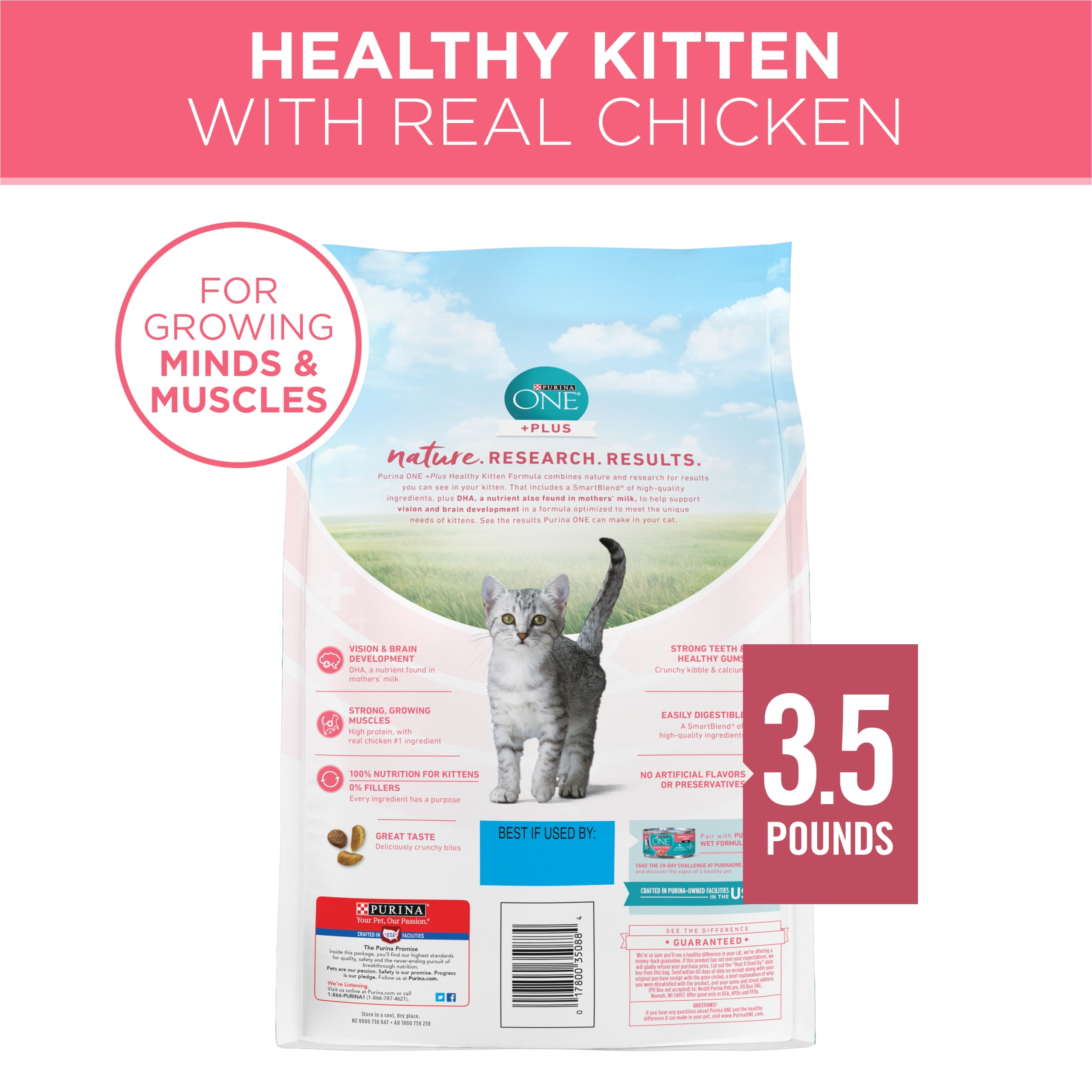 PURINA ONE® Healthy Kitten Formula Chicken - Dry Cat Food