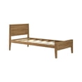 thumbnail image 3 of Max & Lily Twin Bed Frame, Solid Wood Classic Platform Bed with Panel Headboard for Kids, 3 of 10