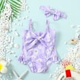 thumbnail image 2 of Saeaby Sleeveless Suspender Bowknot One-Piece Swimsuit (Girl’s, Size 0-3 Months), 2 of 8