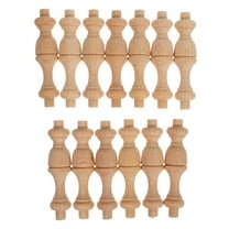 Foxnovo Column For Decoration Unfinished Hardwood Finial Set For DIY Projects