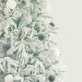thumbnail image 5 of ESULOMP 12 Pcs Velvet Christmas Balls, Flocked Christmas Tree Ball Ornaments, Plastic Balls Xmas Decorative Hanging Ornaments Christmas Tree Decoration (White,2.36 inch), 5 of 5