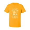 thumbnail image 2 of Wild Bobby Saved By Jesus Fueled By Coffee Inspirational/Christian Men Graphic Tee, Gold, 4X-Large, 2 of 5