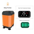 thumbnail image 3 of Ducha de Campamento Portátil para Acampar, Ducha Al Aire Libre Ajustable Con Detección de Temperatura Inteligente 4500MAH Batería Recargable Naranja, 3 of 6
