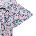 thumbnail image 2 of WBQ Women's Plus Size Long Nightgown Sleepwear Floral Printed House Dress Short Sleeve Square Neck Night Gown with Bow Decor Oversized Soft Full Length Nightshirt Casual Loose Nightdress XL-5XL, 2 of 7
