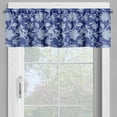 thumbnail image 4 of Ambesonne Floral Valance & Curtain, Paisley Pattern Ottoman, 55"x30", Royal Blue, 4 of 6