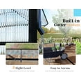 thumbnail image 4 of Jocisland 16x12x9.5 ft Polycarbonate Walk-in Greenhouse - 6 ft Wall Height Outdoor Aluminum Greenhouses with 2 Vent Windows, for Backyard Garden, 4 of 7