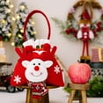 thumbnail image 2 of LanSuare Christmas Gift Doll Bags with Drawstring, 8.6x7.5" Christmas Goody Gift Bags Small Fabric Xmas Candy Bag, for Xmas Gifts Wrapping Bag, Holiday Party Favors Decor, Deer, 2 of 7