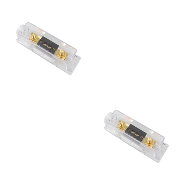 Portafusibles Riwesomey de alto rendimiento para audio de automóvil 30A transparente 2piezas