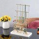 thumbnail image 2 of Silver 6-Layer Jewelry Rack Removable Wood Base Earring Jewelry Rack, 2 of 5