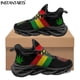 thumbnail image 1 of Zapatos planos con estampado de bandera de Jamaica para mujer, zapatillas cómodas con cordones, control de flexibilidad, 1 of 6