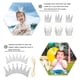 thumbnail image 5 of EeaseMX 6 coronas de cumpleaños con purpurina, sombreros de fiesta, coronas de príncipe para niños y adultos (plateadas), 5 of 7