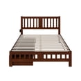 thumbnail image 4 of AFI Tahoe Queen Wood Platform Bed with Headboard Footboard & 2 Storage Drawers, Walnut, 4 of 7