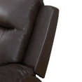 thumbnail image 4 of MAYEERTY Reclining Loveseat, 2-Seat Breathable Semi-PU Leather Recliner with Adjustable Backrests for Living Room, Brown, 4 of 9