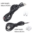 thumbnail image 5 of Misright USB Male to 2Pin Spring Terminal Block Power Cord 5V for Charging Devices, 5 of 9