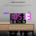 thumbnail image 2 of Digital Clock, Digital Wall Clock with Remote Control, 2 of 5