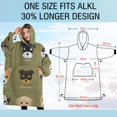 thumbnail image 4 of Oversized Wearable Blanket Hoodie,Dog Breeds Sherpa Blanket Hoodie with Super Pockets,Super Warm Fuzzy Pullover for Women & Men, 4 of 6