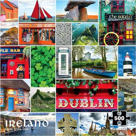 Re-marks Ireland, Country Puzzle, 500-Piece Jigsaw Puzzle for All Ages