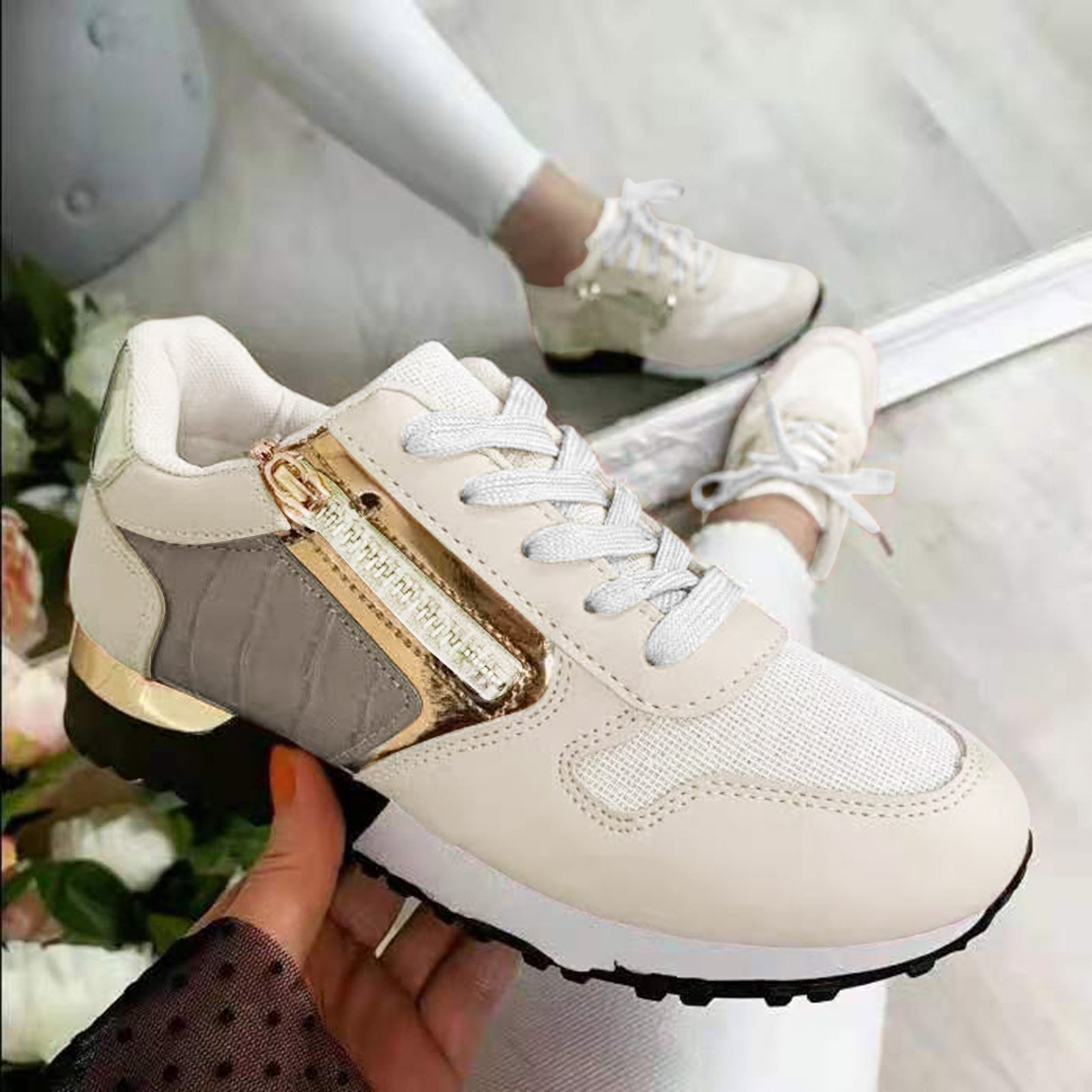 Fashion Women Sneakers Running Shoes Outdoor Sports Shoes Breathable  Comfort Lace up Ladies - China Wedge Sneakers Women and Sneakers Women  Luxury price