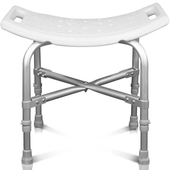 Vive Heavy Duty Bariatric Shower Chair - Non-Slip, Height Adjustable Bath Stool for Elderly, Seniors, & Disabled Adults - Supports 550 lbs