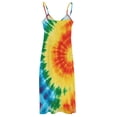 thumbnail image 5 of Colorful Swirls Tie-dye Sleeveless Dress Women's Luxury Party Dress Birthday Dresses for Women, 5 of 7