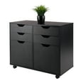 thumbnail image 5 of Winsome Halifax 2-Door, 4-Drawer Mobile Cabinet 20622, Black Finish, 5 of 11
