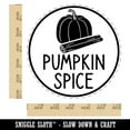 thumbnail image 2 of Pumpkin Spice Text with Image Flavor Scent Self-Inking Rubber Stamp Ink Stamper - Red Ink - Large 1-1/2 Inch, 2 of 7