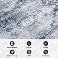 thumbnail image 3 of Distressed Transitional Gray 2'x7' Runner Rug, 3 of 9