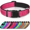 thumbnail image 1 of LAICAIW Reflective Dog Collar,Soft Neoprene Padded Breathable Nylon Pet Collar Adjustable for Medium Dogs,Hotpink,M, 1 of 7