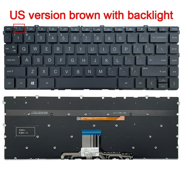 US NEW keyboard For HP Pavilion x360 14M 14-DW 14-DV 14-DY 14-EK 14-EC 14-EM 14-EP TPN-I141/I142/C157/C158 14-EE聽English laptop US OEM brown