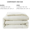 thumbnail image 3 of 3PCS Reversible Check Pattern Comforter Set Cationic Dyeing Bed Set, 3 of 5