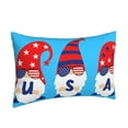 thumbnail image 2 of Easygdp4th Of July Gnomes Polyester Fiber Double-Sided Pillowcase,Super Soft,Comfortable And Luxurious Pillowcase,Not Easy To Break Or Deform- 14"X20", 2 of 9