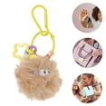 thumbnail image 3 of Unique Bargains 1 Pc Fashion Cute Coal Ball Handbag Charm Bag Accessories Khaki, 3 of 5